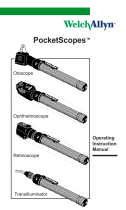 Welch Allyn PocketScopes Ophthalmoscope Instrucciones de operación