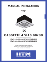 HTW CASSETTE 4 VÍAS COMPACTO 60×60 VRF Guía de instalación