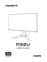 Gigabyte M32U Manual de usuario