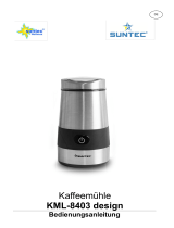 Suntec Wellness COFFEE MILL KML-8403 DESIGN El manual del propietario