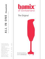 Bamix DELUXE 180W BLACK Manual de usuario