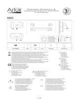 ARLUX-LIGHTING Applique Intérieur Maki 3w+3w - 210lm+210lm - Droite Guía del usuario