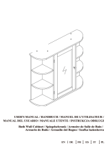 GYMAX GYM01992 Bath Wall Cabinet Manual de usuario