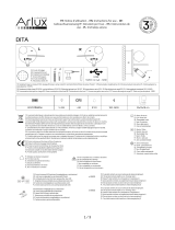 ARLUX-LIGHTING Applique Intérieur Dita 5w+3w - 350lm+210lm - Droite Guía del usuario