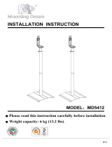 Mounting Dream MD5412 Speaker Stand Manual de usuario