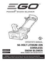 EGO 56V Power+ Dual Port Cordless Snowblower El manual del propietario