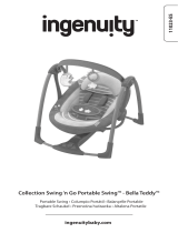 ingenuity Boutique Collection Swing 'n Go Portable Swing - Bella Teddy El manual del propietario