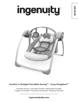ingenuity Soothe 'n Delight Portable Swing - Cozy Kingdom El manual del propietario