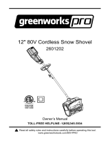 Greenworks 12 in Electric Snow Shovel El manual del propietario