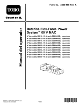 Toro Flex-Force Power System 12.0Ah 60V Pro Battery Pack Manual de usuario