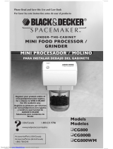 Black & Decker Spacemaker CG800B Guía del usuario