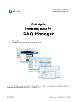 Simex DAQ Manager Guía de inicio rápido