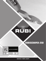 Rubi RUBISCRAPER-250 120V-60Hz Joint scraper. El manual del propietario