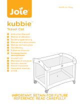 Jole Kubbie Travel Cot Manual de usuario