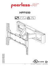 PEERLESS-AV HPF650 Guía de instalación