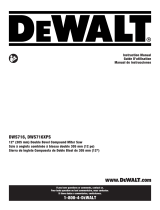 DeWalt DWS716 Manual de usuario