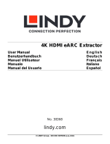 Lindy 4K60 HDMI eARC Extractor Manual de usuario