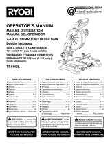 Ryobi TS1144 Guía del usuario