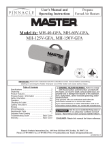Master MH-40-GFA User's Manual And Operating Instructions