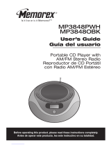 Memorex MP3848 Manual de usuario