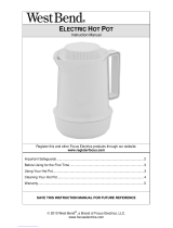 West Bend Electric Hot Pot Manual de usuario