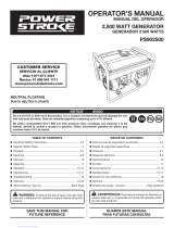Power Stroke PS902500 Series Manual de usuario