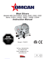 Omcan 31823 Manual de usuario