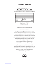 JL Audio XD1000 El manual del propietario