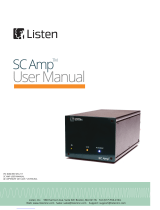 Listen SC Amp Manual de usuario