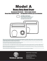 World Dryer DA548 Manual de usuario