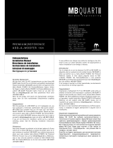 MB QUART RCE164 Manual de usuario