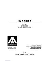 Master audio LN-215 Series Manual de usuario