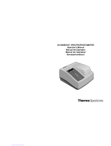 thermo spectronic 20 GENESYS Manual de usuario