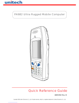 Unitech PA982 Ultra Rugged Mobile Computer Quick Reference Manual