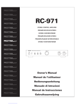 Rotel RC-971 Manual de usuario