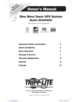 Tripp Lite BC600SINE Manual de usuario