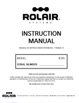 Rolair K30 Manual de usuario