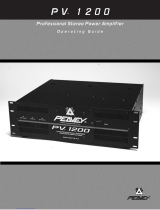 Peavey PV 1200 Professional Stereo Power Amp Manual de usuario