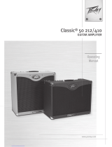 Peavey Classic 50 212/410 Guitar Amplifier Manual de usuario
