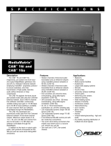 Peavey MediaMatrix CAB 16i and CAB 16o El manual del propietario