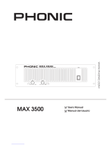 Phonic MAX 3500 Manual de usuario