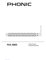 Phonic PHA 8800 Manual de usuario
