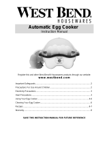 West Bend Automatic Egg Cooker Manual de usuario