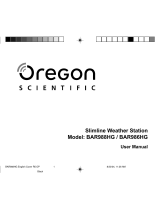 Oregon Scientific BAR986HG Manual de usuario