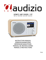 audizio Venice WIFI Internet Radio El manual del propietario