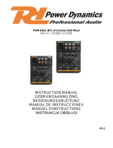 Power Dynamics PDM-D301 El manual del propietario