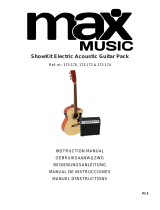 max MUSIC 173.172 ShowKit Electric Acoustic Guitar Pack El manual del propietario