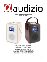 audizio Modena Portable DAB+ Radio El manual del propietario
