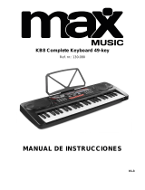 MaxMusic KB8 Electronic Keyboard 49-keys El manual del propietario
