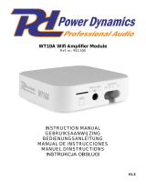 Power Dynamics WT10A Wi-Fi Amplifier Module El manual del propietario